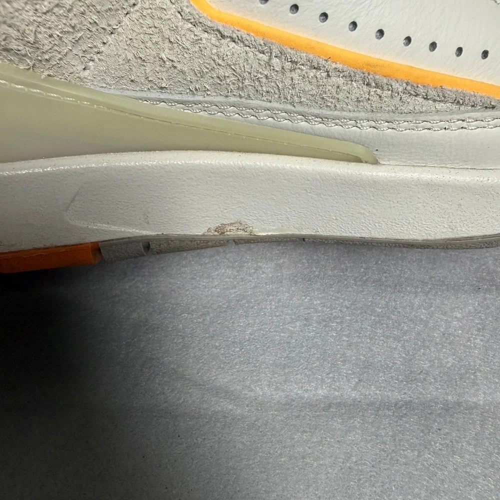 Nike Air Jordan 2 Retro Low Craft Melon Tint White Curry Mens 4.5/4.5Y